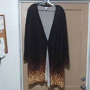 LuLaRoe Leopard Print Brown Cardigan